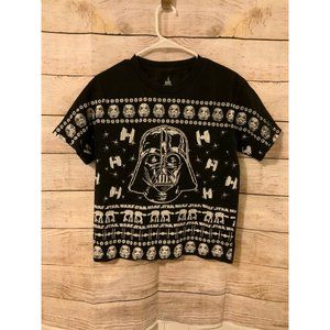 Star Wars Christmas Sweater Style All Over Design T Shirt Darth Vader unisex